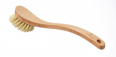 Wooden Happy Face Dishwashing Brush Brush Holder Sustainable FSC